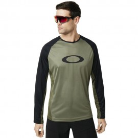 CYKLISTICKÝ MTB DRES - OAKLEY MTB LS tech tee BEETLE - 434362-73T - XL