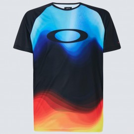 CYKLISTICKÝ MTB DRES - OAKLEY MTB SS TECH TEE MULTICOLOR GRADIENT L - FOA400848-97C-L